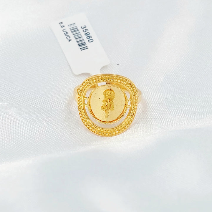 21K خاتم اونصه-مجوهرات الشيخ سعيد-Saeed Jewelry 