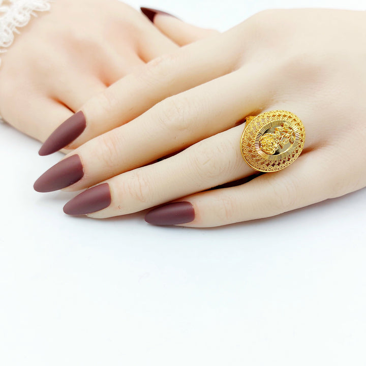 21K خاتم اونصه-مجوهرات الشيخ سعيد-Saeed Jewelry 