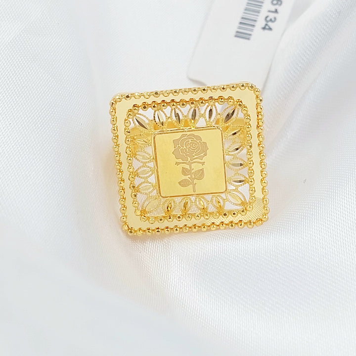 Ounce Ring Made of 21K Gold by Saeed Jewelry 