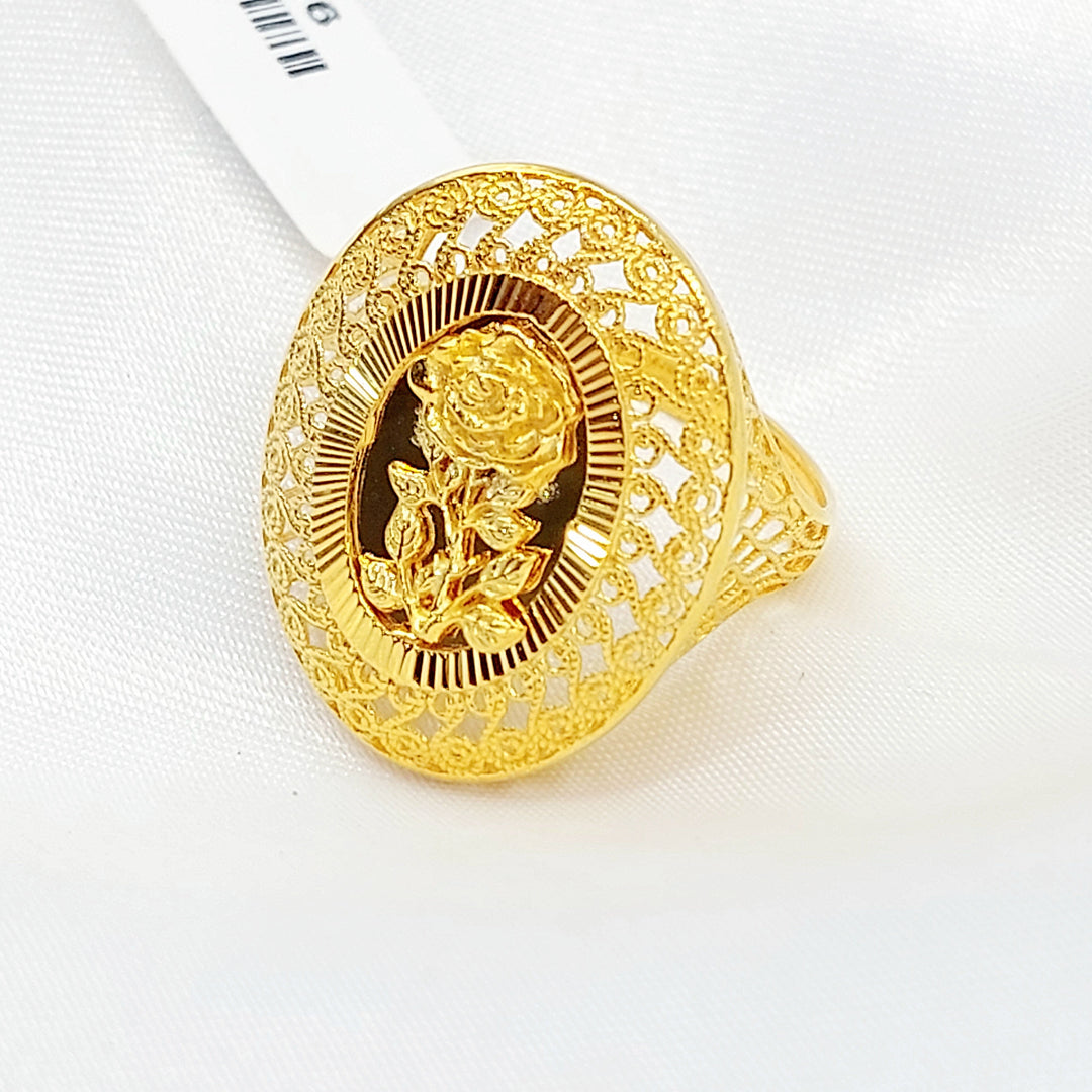 21K خاتم اونصه-مجوهرات الشيخ سعيد-Saeed Jewelry 