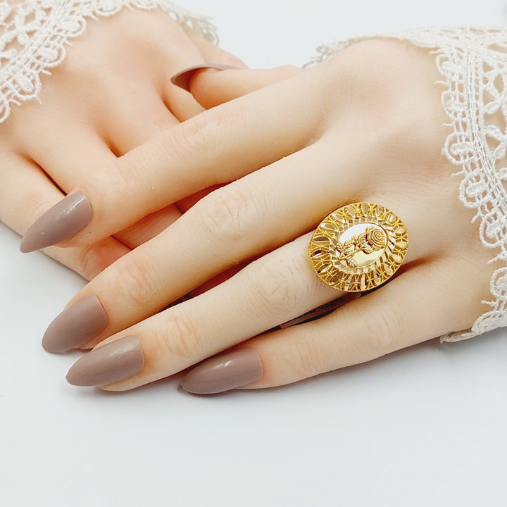 21K خاتم اونصه-مجوهرات الشيخ سعيد-Saeed Jewelry 