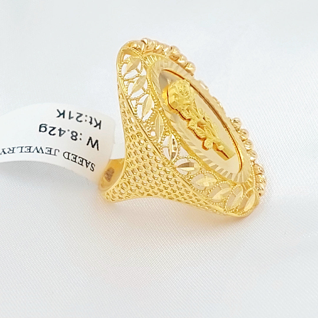 21K خاتم اونصه-مجوهرات الشيخ سعيد-Saeed Jewelry 