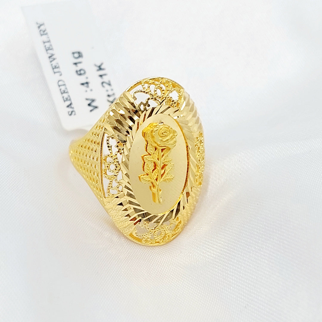 21K خاتم اونصه-مجوهرات الشيخ سعيد-Saeed Jewelry 