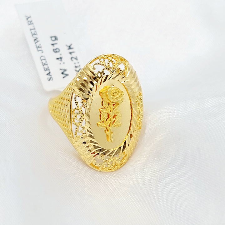 21K خاتم اونصه-مجوهرات الشيخ سعيد-Saeed Jewelry 