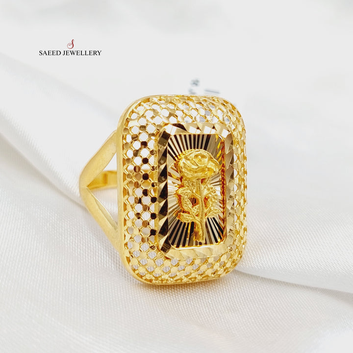 21K Gold Ounce Ring by Saeed Jewelry - Image 3