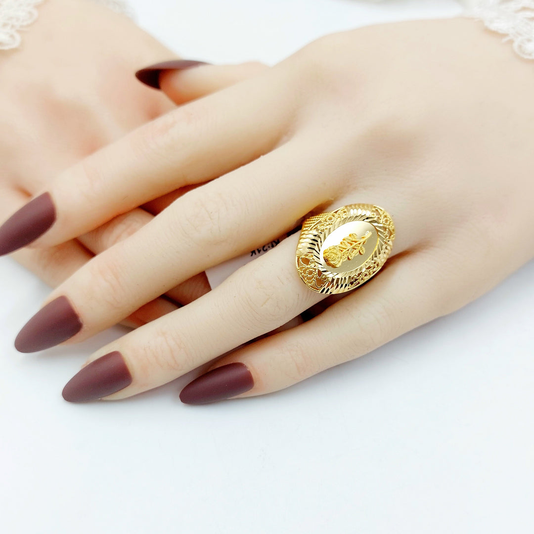 21K خاتم اونصه-مجوهرات الشيخ سعيد-Saeed Jewelry 