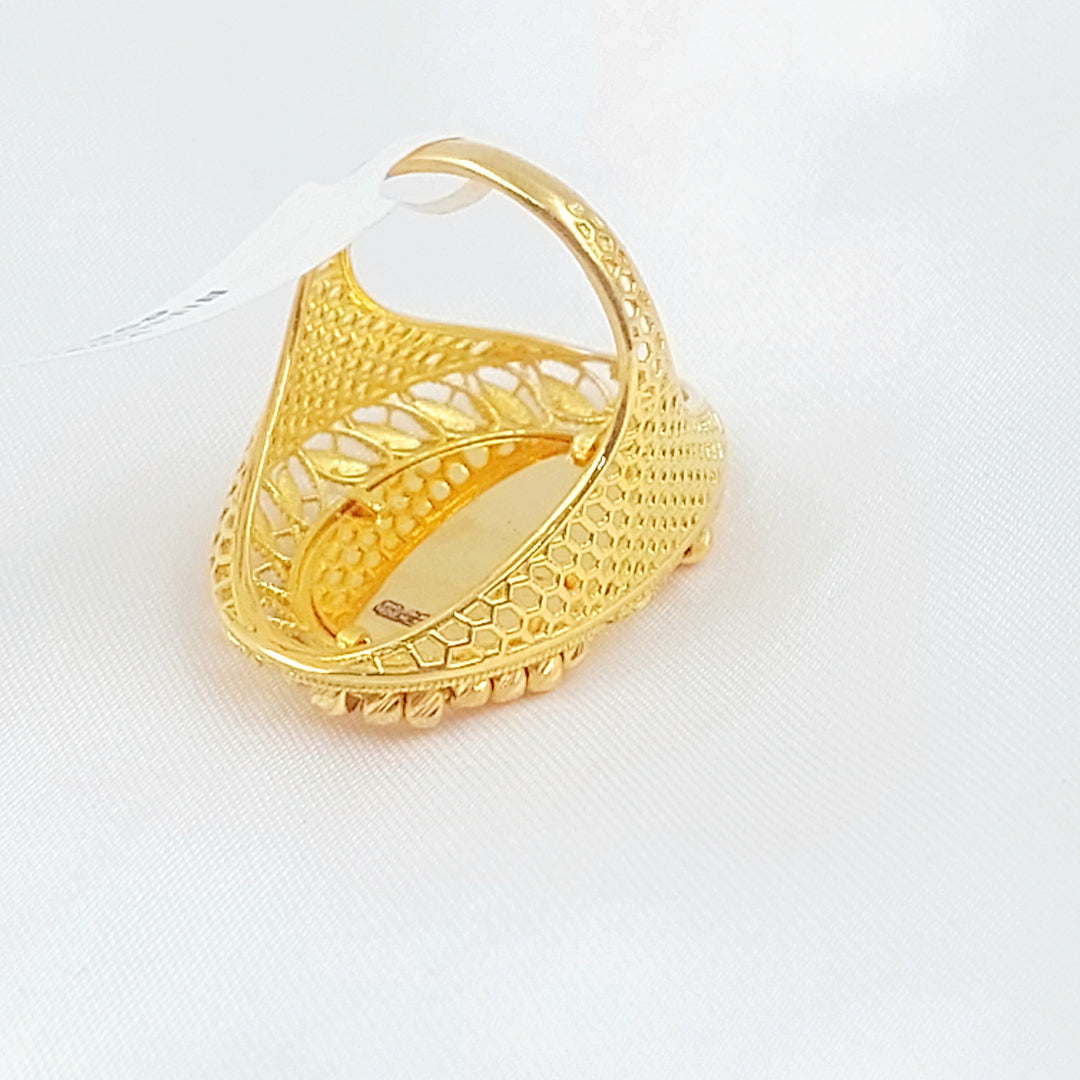 21K خاتم اونصه-مجوهرات الشيخ سعيد-Saeed Jewelry 