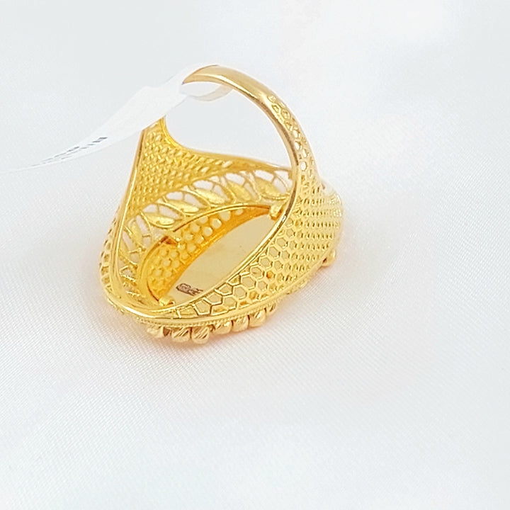 21K خاتم اونصه-مجوهرات الشيخ سعيد-Saeed Jewelry 