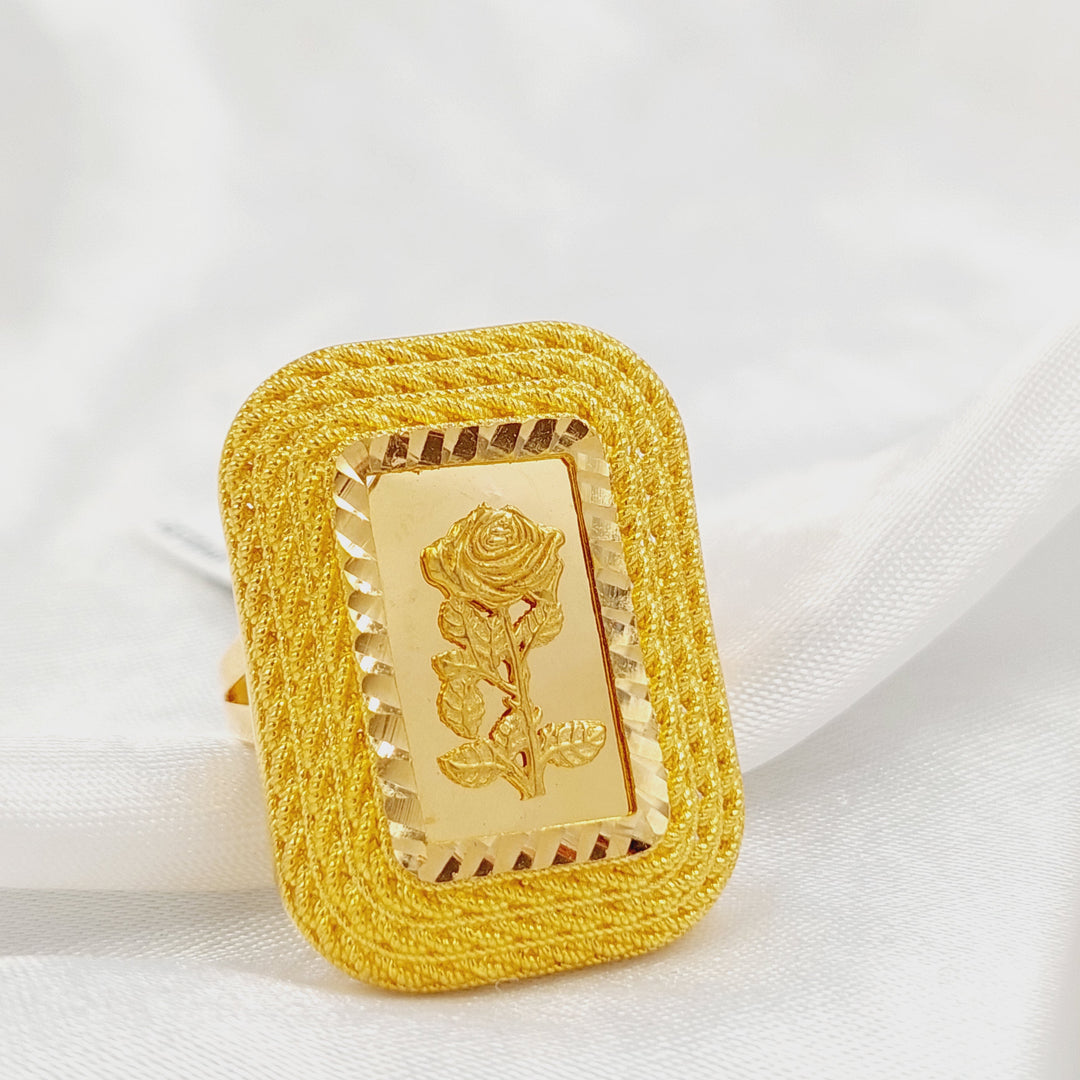 21K خاتم اونصه-مجوهرات الشيخ سعيد-Saeed Jewelry 