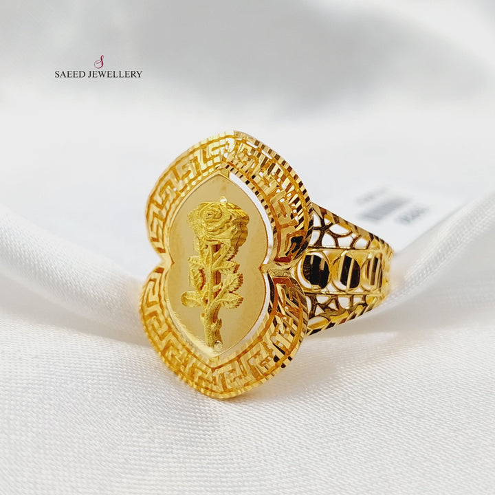 Ounce Ring Made of 21K Gold by Saeed Jewelry 