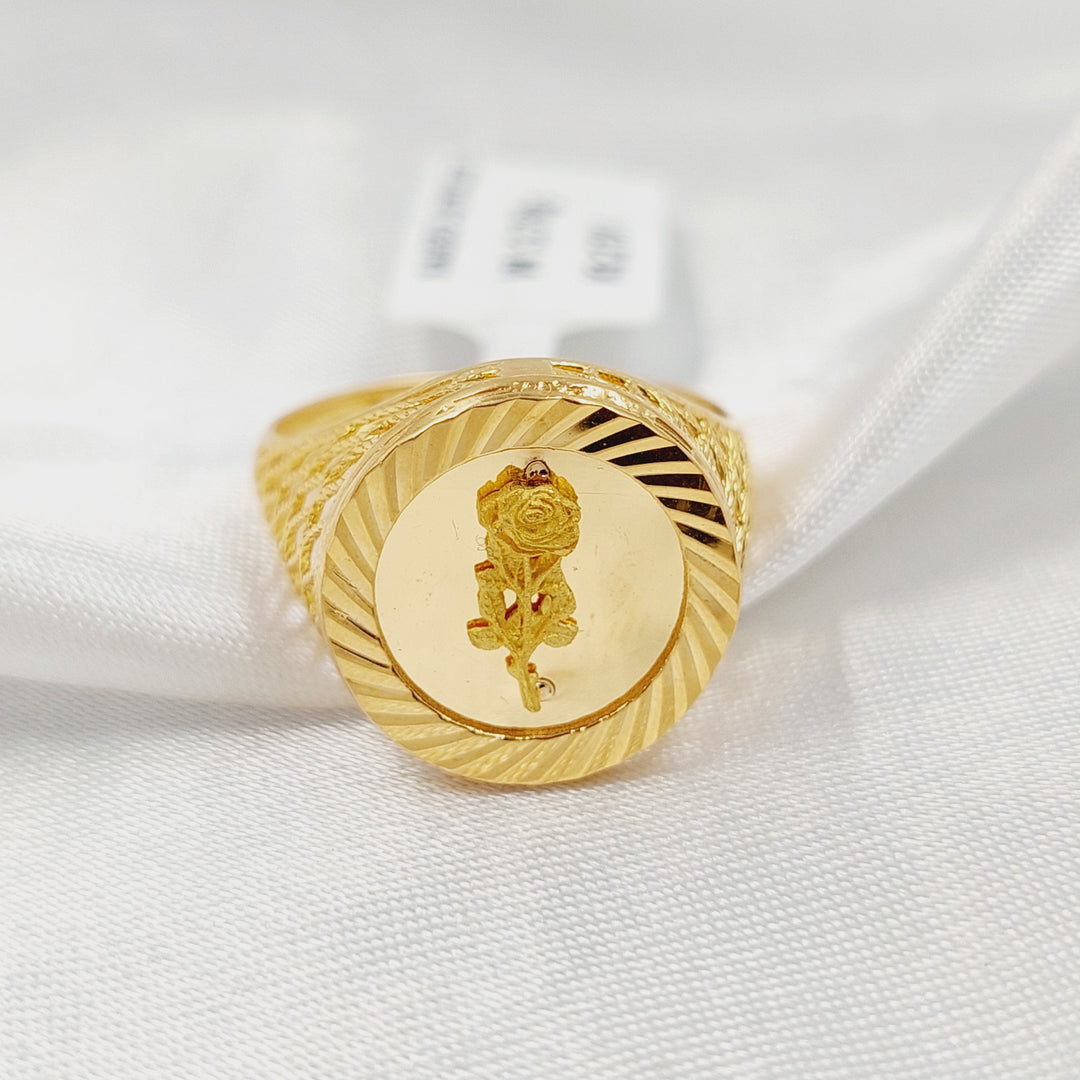 21K خاتم اونصه-مجوهرات الشيخ سعيد-Saeed Jewelry 