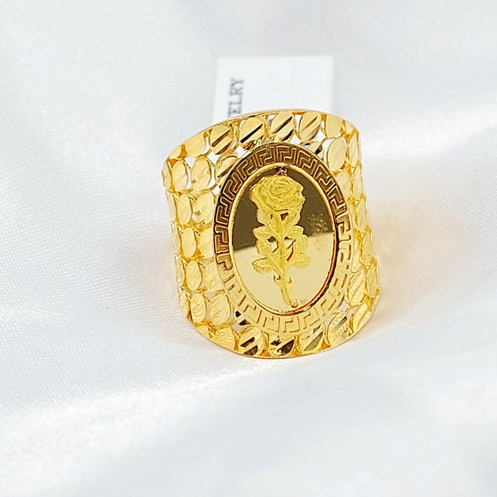 Ounce Ring Made of 21K Gold by Saeed Jewelry 