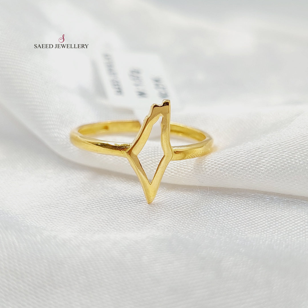 Palestine Ring Made of 21K Gold by Saeed Jewelry 