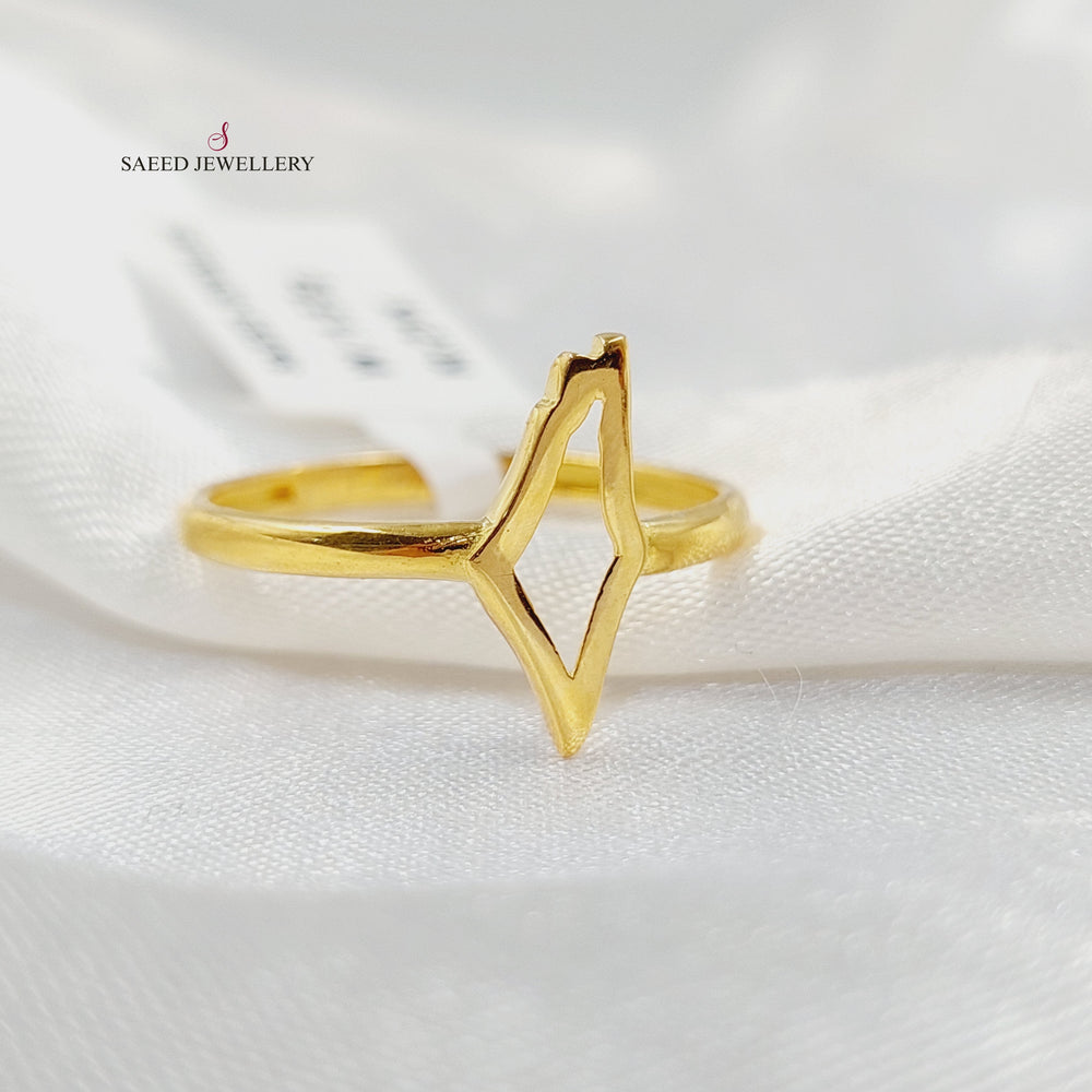 Palestine Ring Made of 21K Gold by Saeed Jewelry 