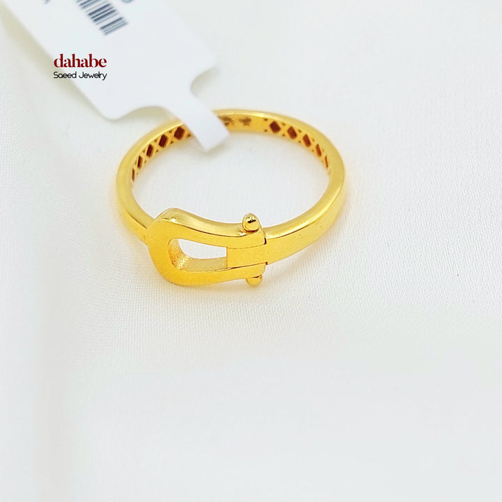 21K Gold Buckle Ring