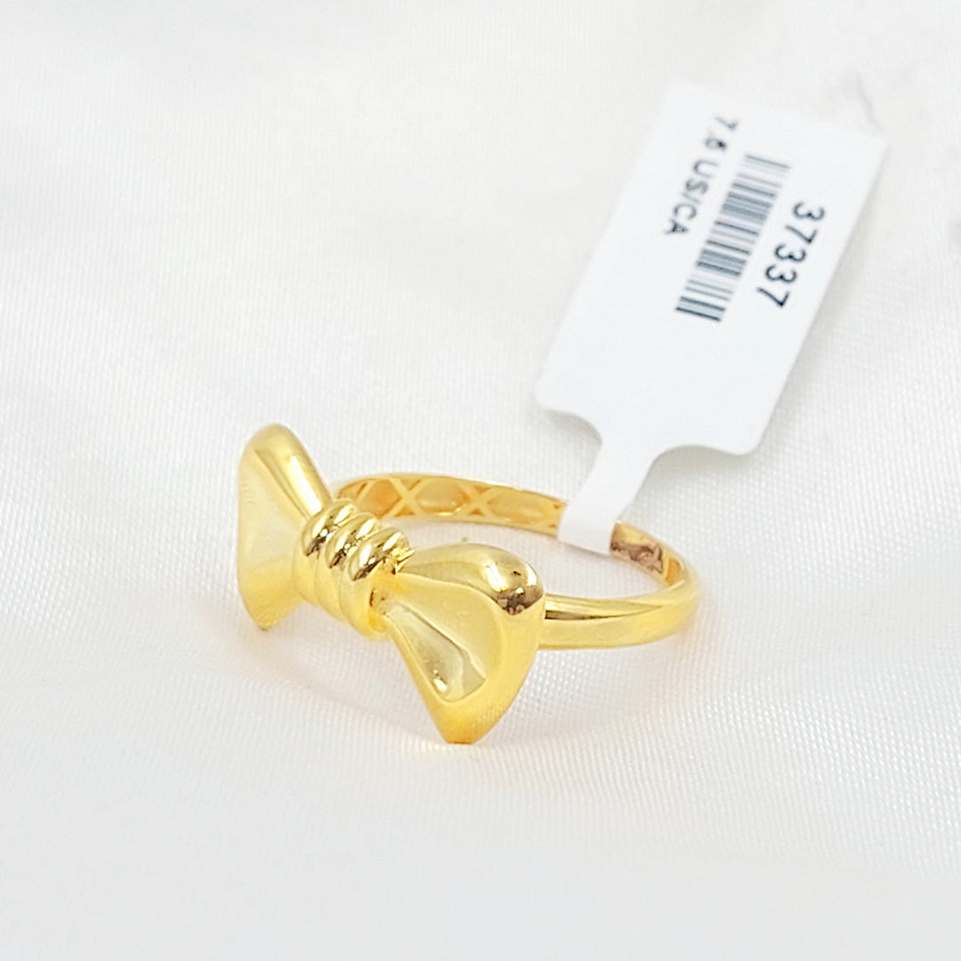 21K خاتم شكلة سادة-مجوهرات الشيخ سعيد-Saeed Jewelry 
