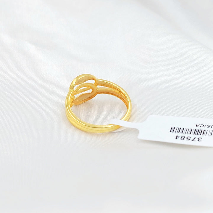 Plain Ring Made of 21K Gold by Saeed Jewelry 