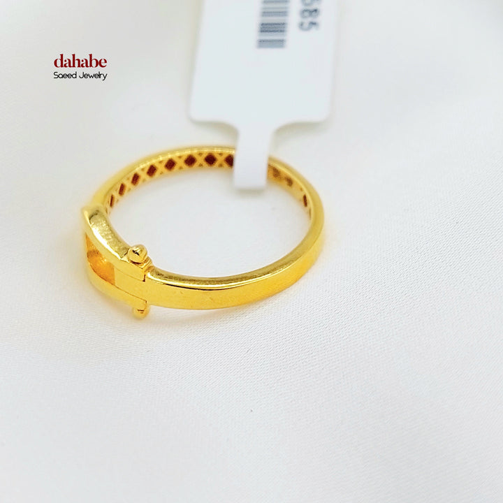 21K Gold Buckle Ring