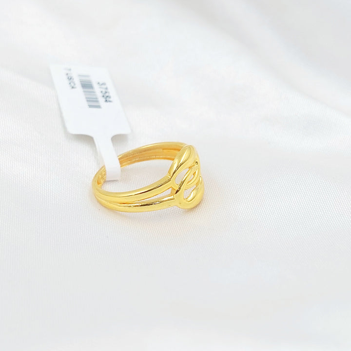 Plain Ring Made of 21K Gold by Saeed Jewelry 