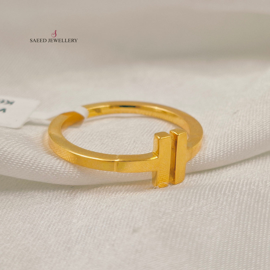 Plain Deluxe Ring Made of 21K Gold by Saeed Jewelry 