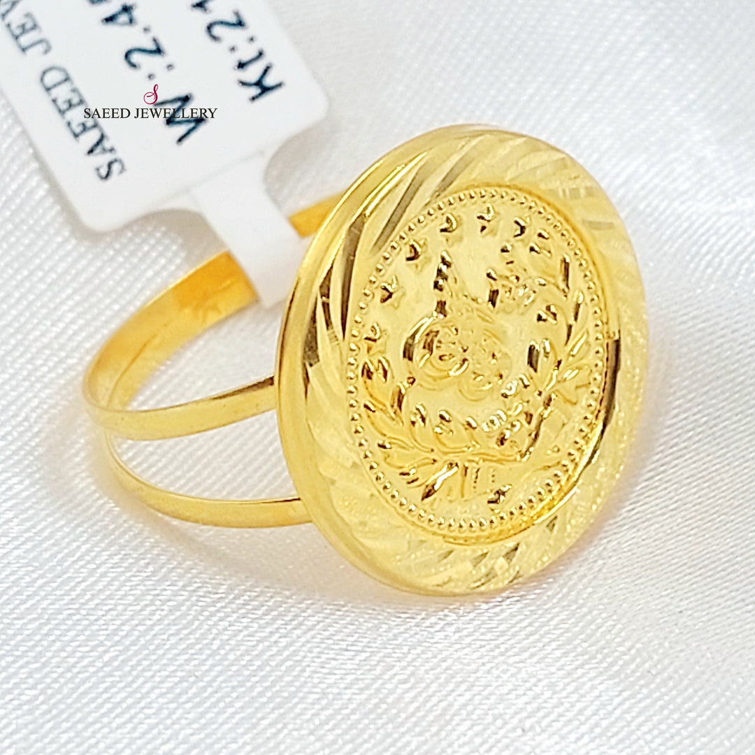 Print Rashadi Ring Made of 21K Gold by Saeed Jewelry 