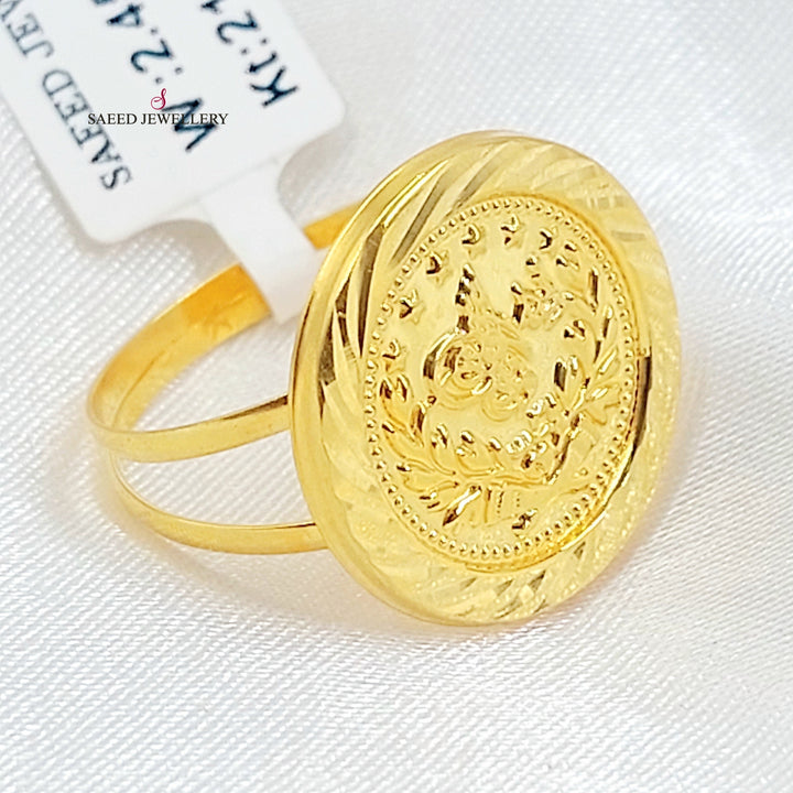 Print Rashadi Ring Made of 21K Gold by Saeed Jewelry 