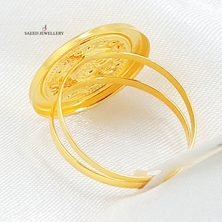Print Rashadi Ring Made of 21K Gold by Saeed Jewelry 