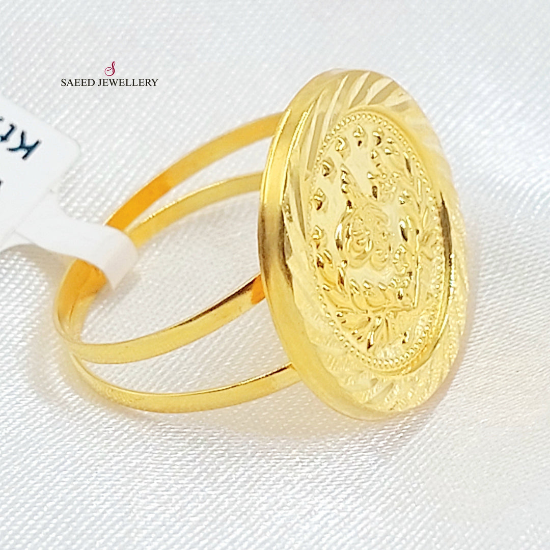 Print Rashadi Ring Made of 21K Gold by Saeed Jewelry 