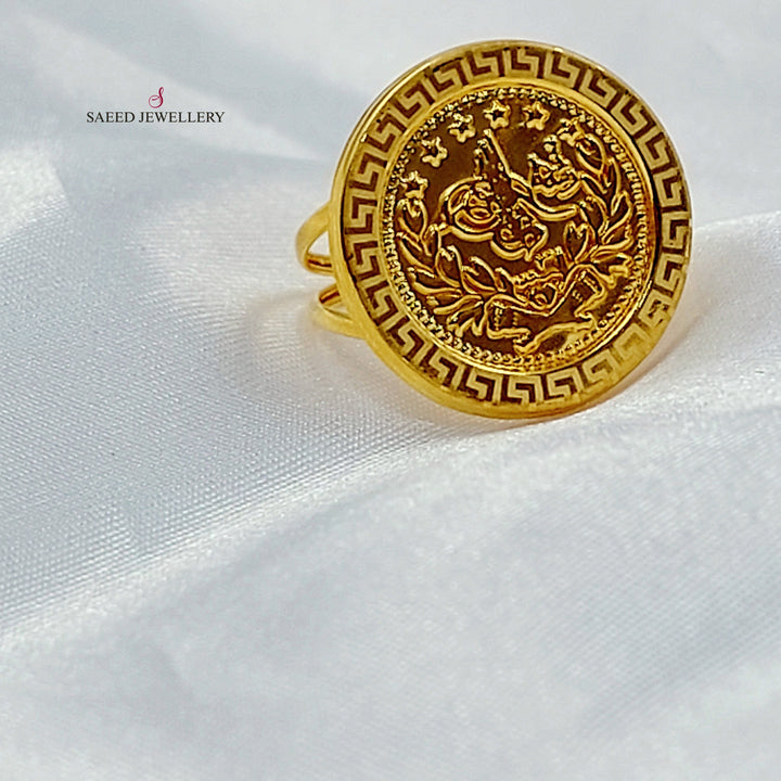 Print Rashadi Ring Made of 21K Gold by Saeed Jewelry 