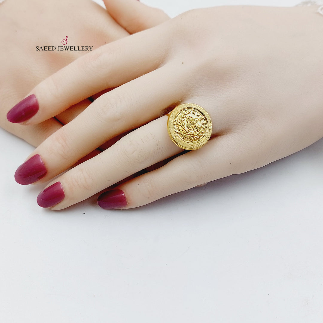 Print Rashadi Ring Made of 21K Gold by Saeed Jewelry 