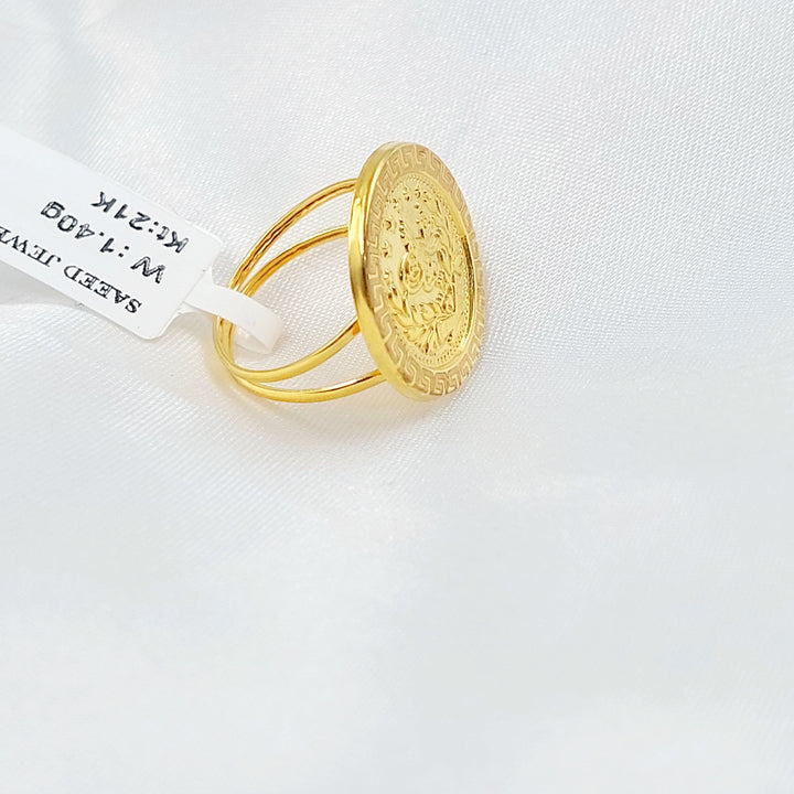 Print Rashadi Ring Made of 21K Gold by Saeed Jewelry 