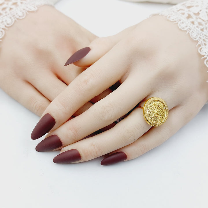 Print Rashadi Ring Made of 21K Gold by Saeed Jewelry 