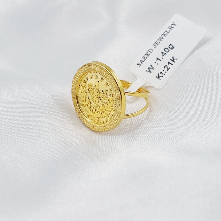 Print Rashadi Ring Made of 21K Gold by Saeed Jewelry 