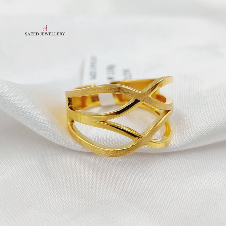 Queen Ring Made of 21K Gold by Saeed Jewelry 