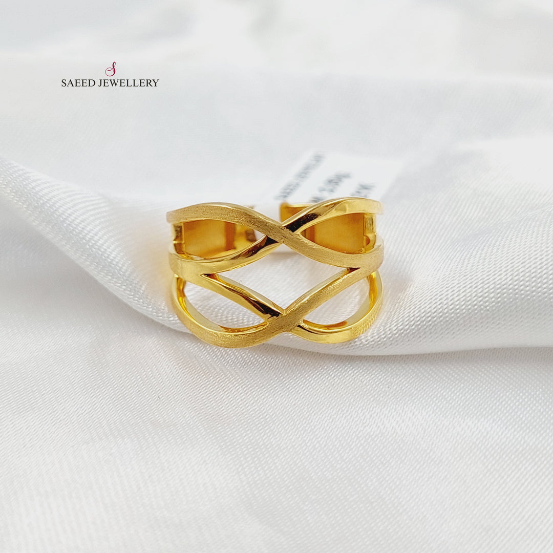 Queen Ring Made of 21K Gold by Saeed Jewelry 