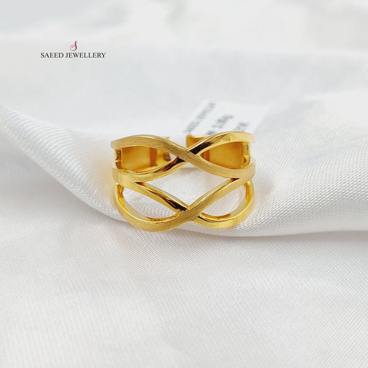 Queen Ring Made of 21K Gold by Saeed Jewelry 