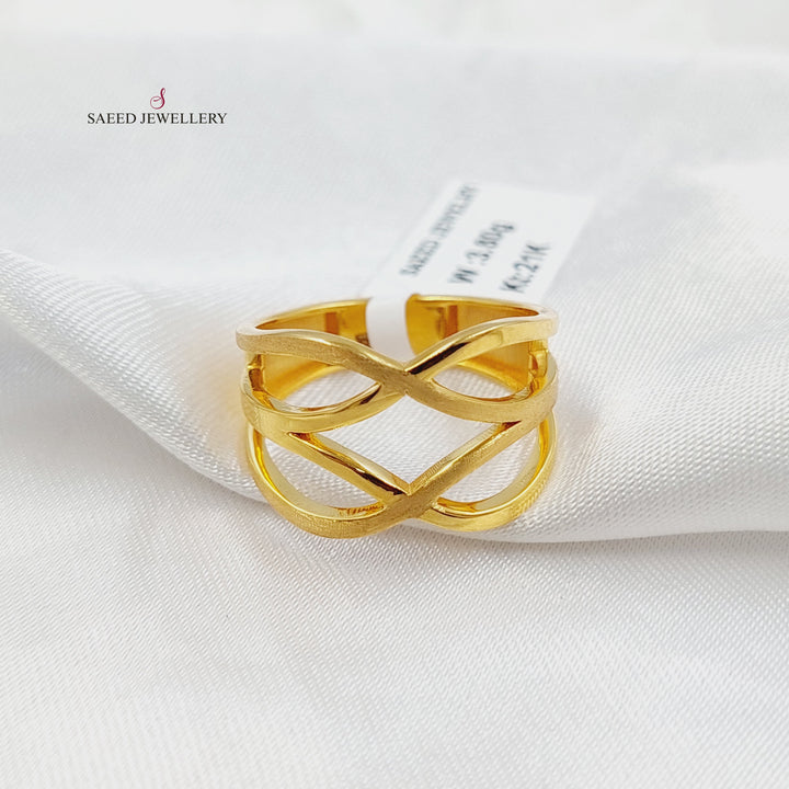 Queen Ring Made of 21K Gold by Saeed Jewelry 