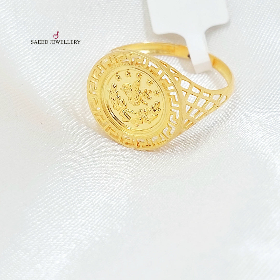 Rashadi Ring Made of 21K Gold by Saeed Jewelry 