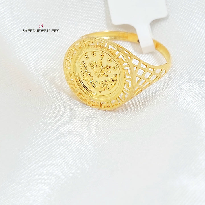 Rashadi Ring Made of 21K Gold by Saeed Jewelry 