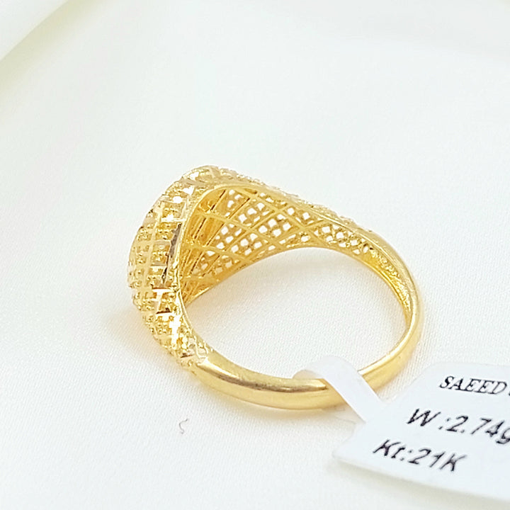 21K خاتم رشادي-مجوهرات الشيخ سعيد-Saeed Jewelry 
