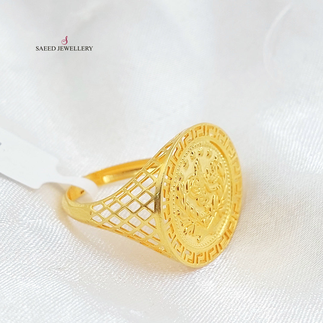 Rashadi Ring Made of 21K Gold by Saeed Jewelry 