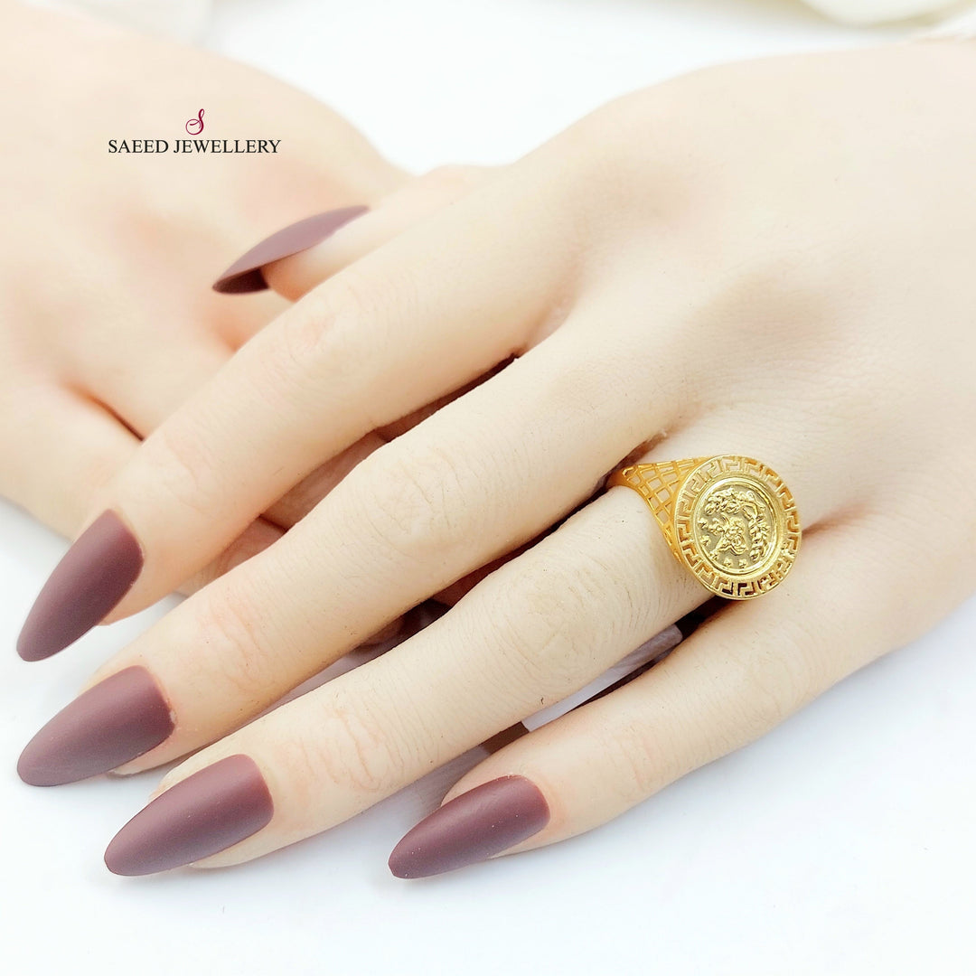 Rashadi Ring Made of 21K Gold by Saeed Jewelry 