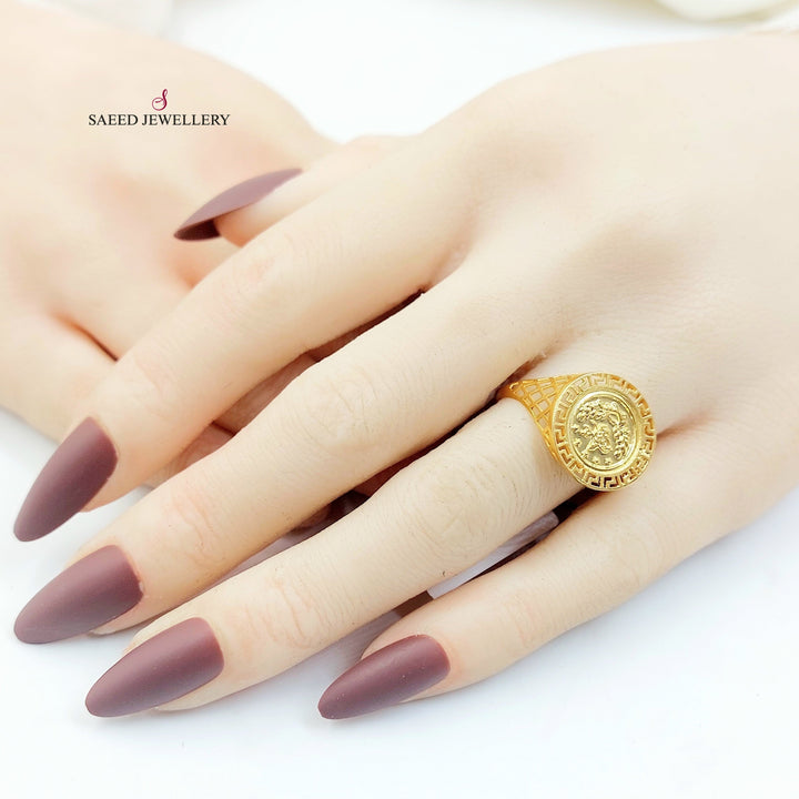 Rashadi Ring Made of 21K Gold by Saeed Jewelry 