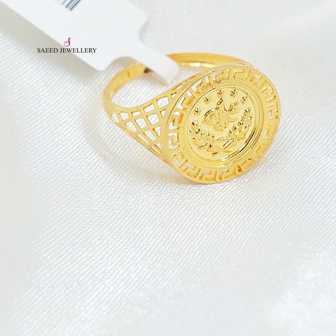 Rashadi Ring Made of 21K Gold by Saeed Jewelry 