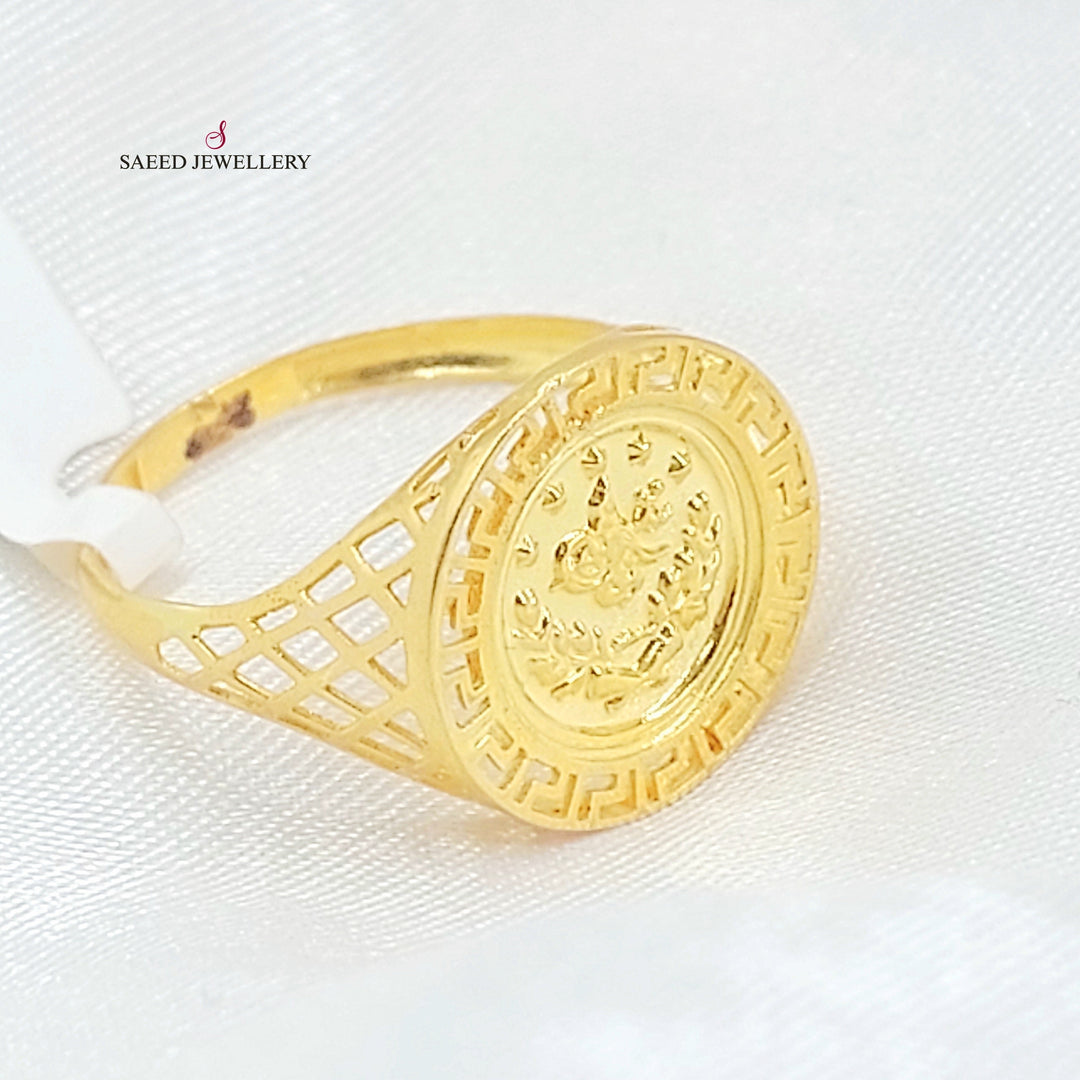 Rashadi Ring Made of 21K Gold by Saeed Jewelry 