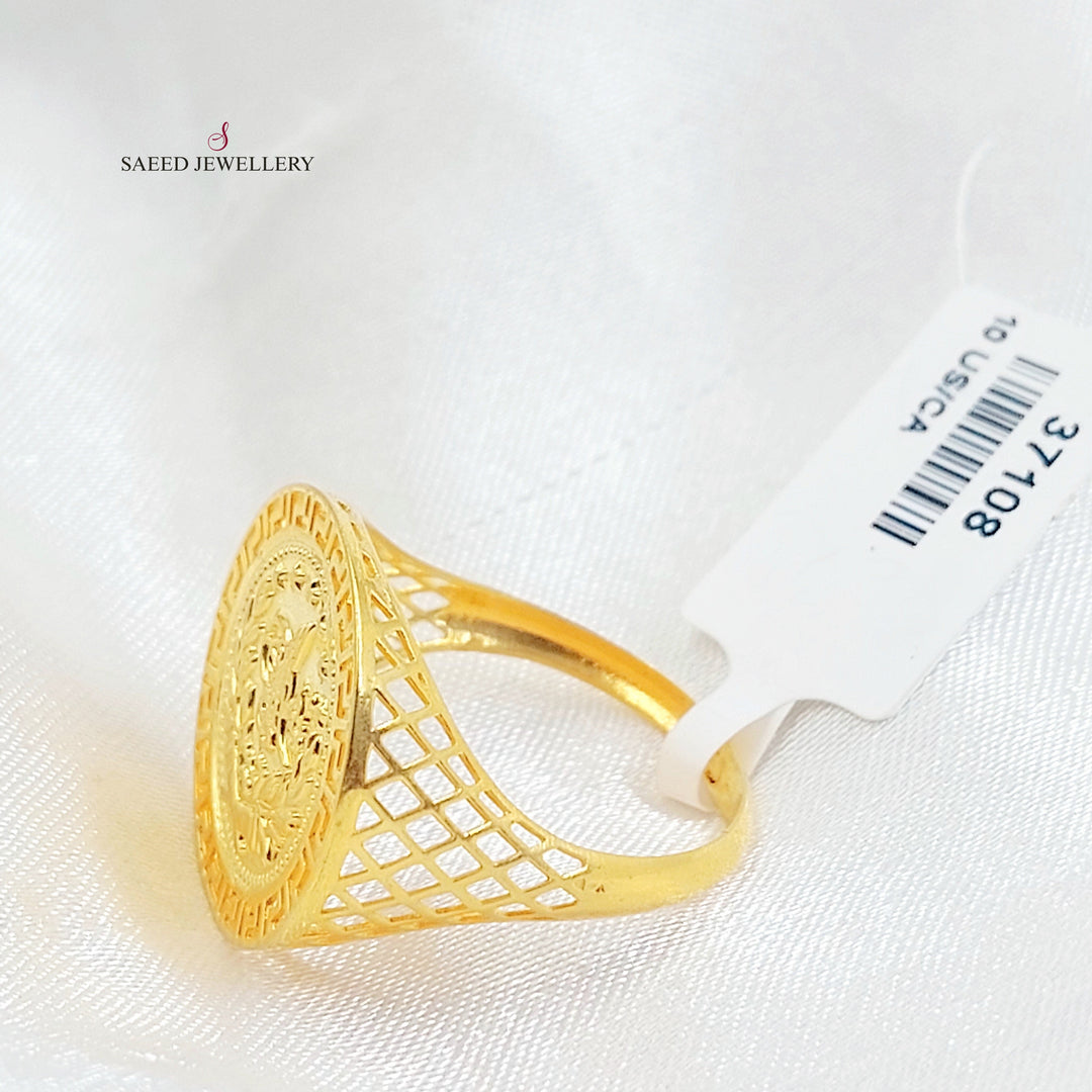 Rashadi Ring Made of 21K Gold by Saeed Jewelry 
