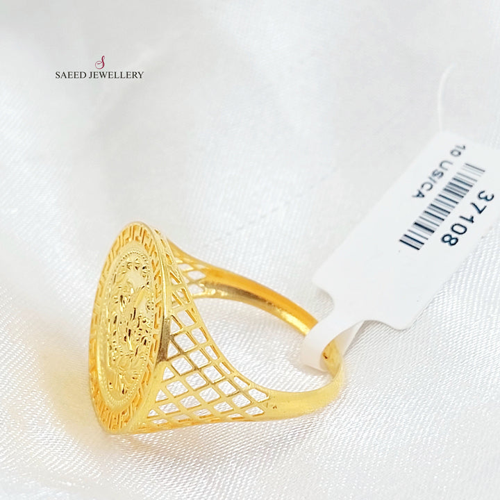 Rashadi Ring Made of 21K Gold by Saeed Jewelry 