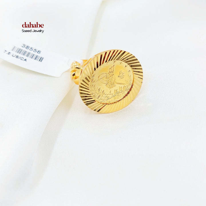 21K Gold Ottoman Coin-Inspired Ring