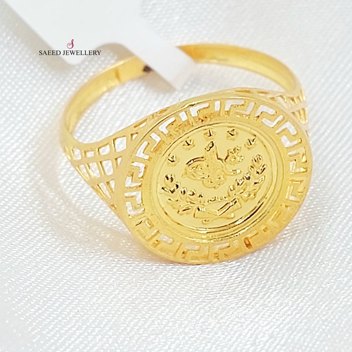 Rashadi Ring Made of 21K Gold by Saeed Jewelry 