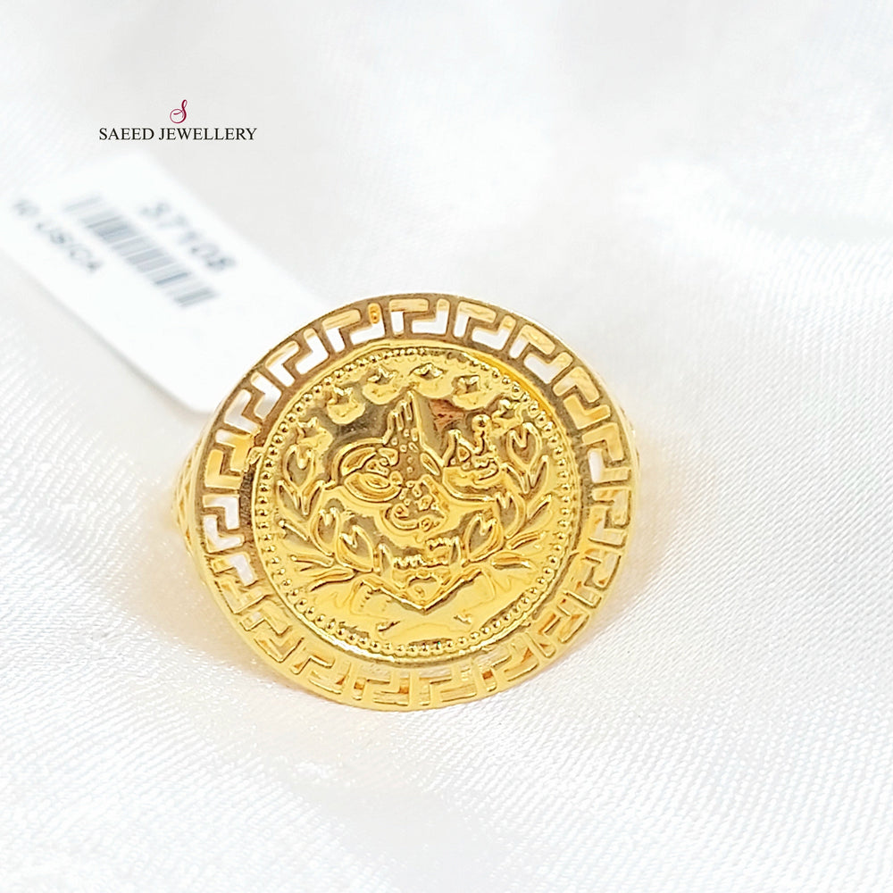 Rashadi Ring Made of 21K Gold by Saeed Jewelry 